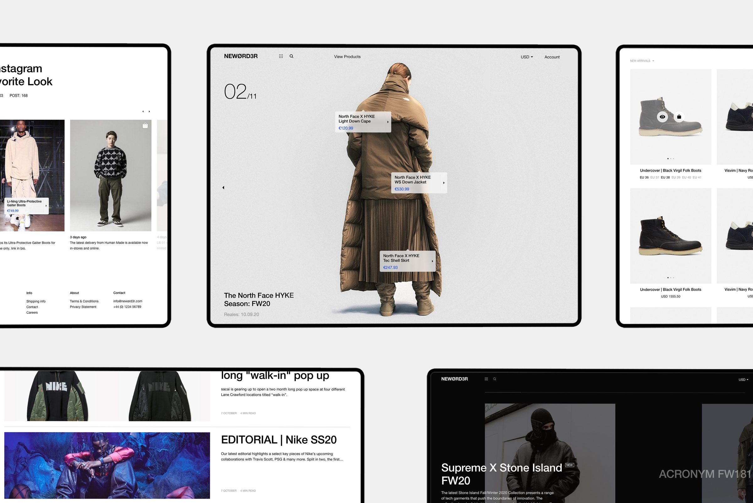 Ecommerce web design UX UI