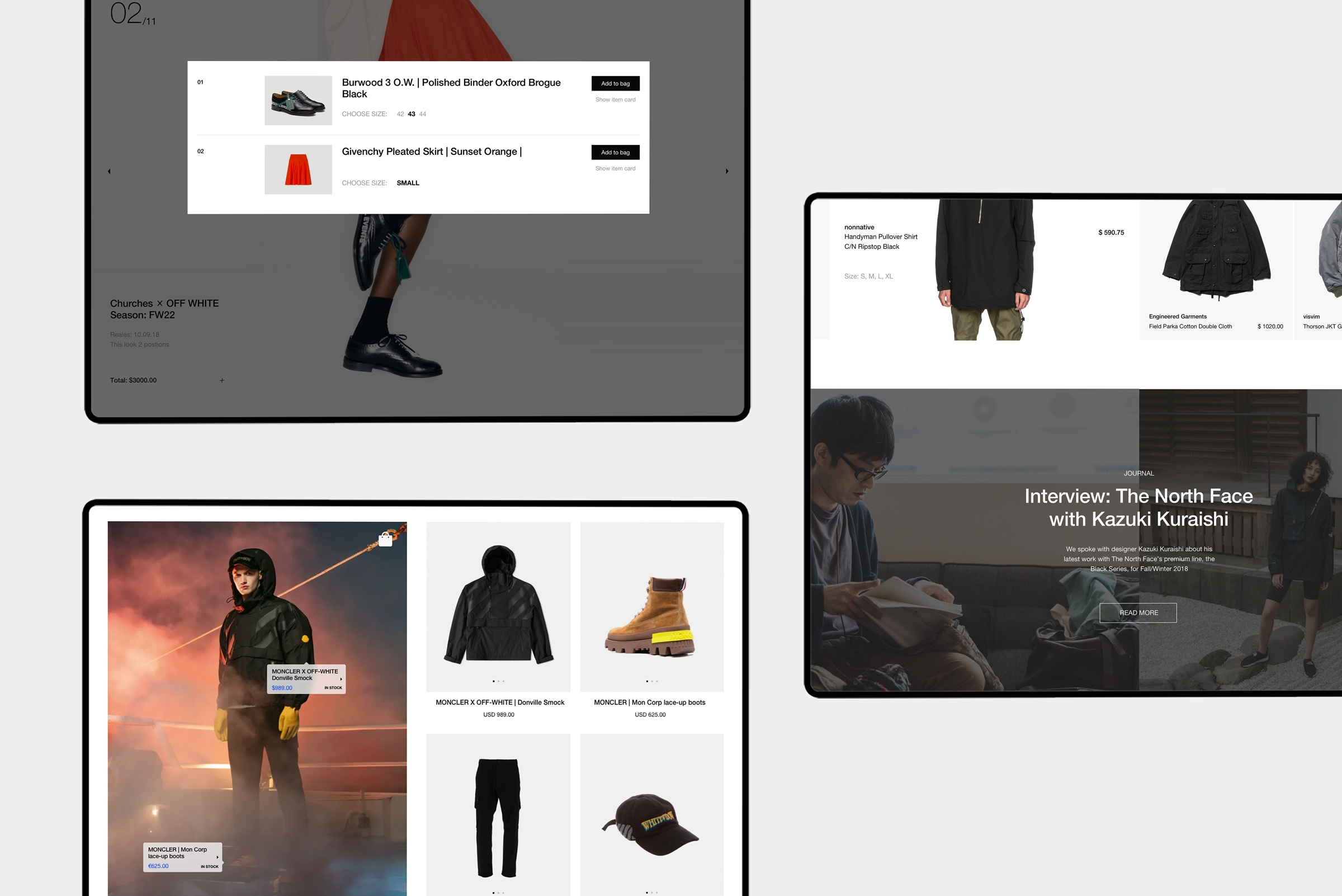 Ecommerce web design UX UI