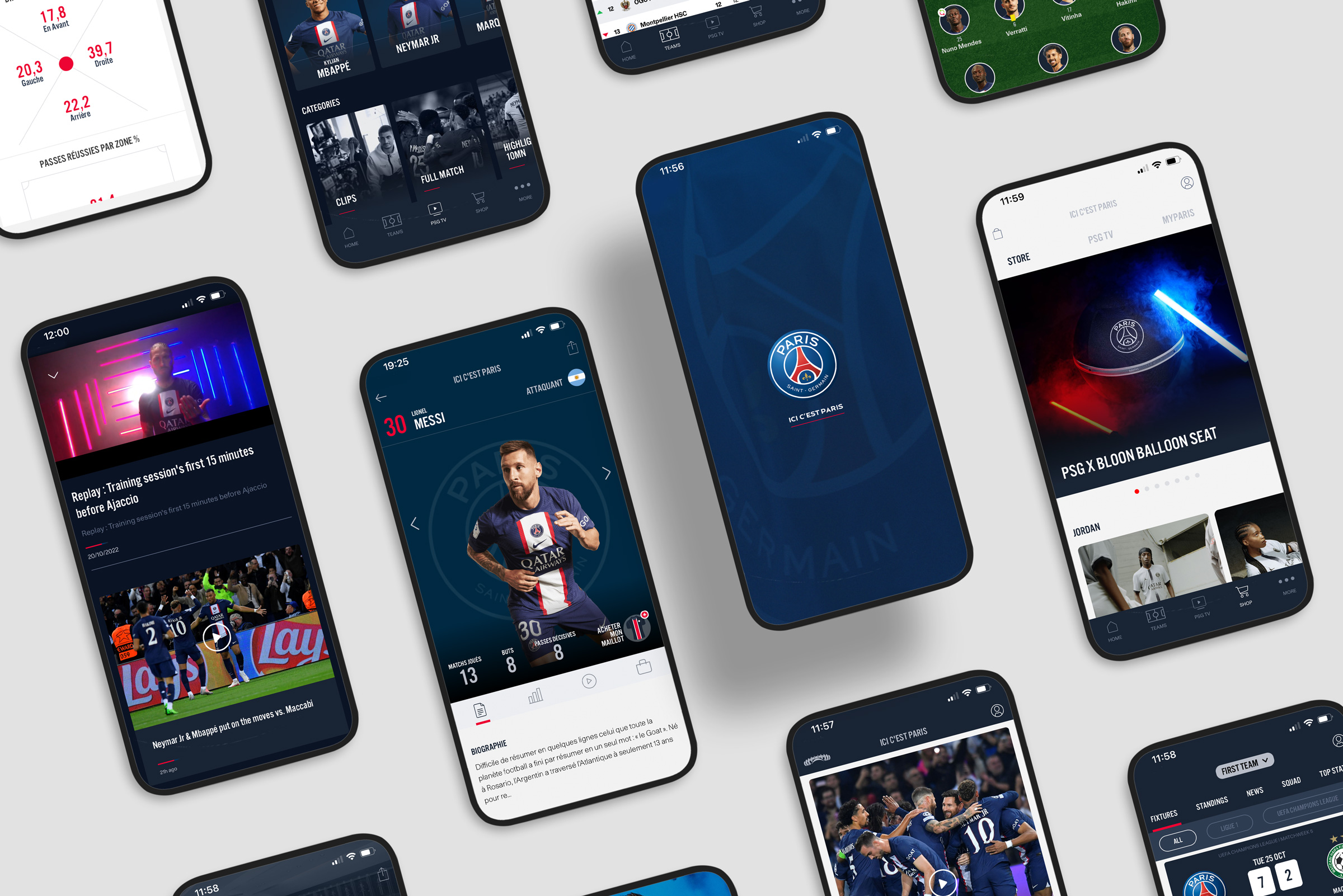 PSG App UX UI Sports App Design